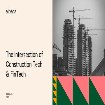 The Intersection of Construction & FinTech | PDF