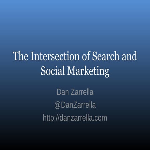 The Intersection Of Search And Social Marketing