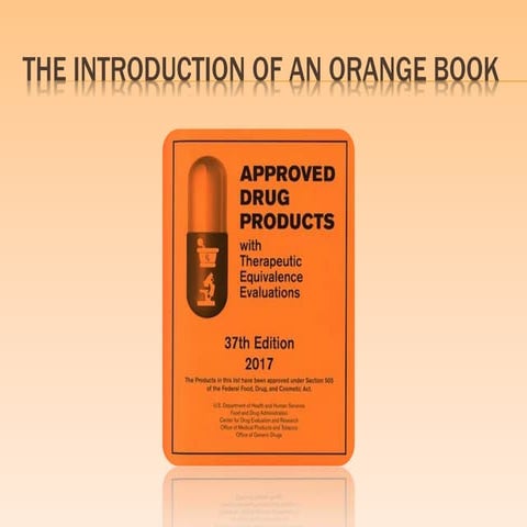 The introduction of an orange book
