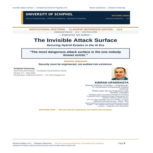 Invisible Attack Surface: Engineering Security in Hybrid AI Estates | PDF