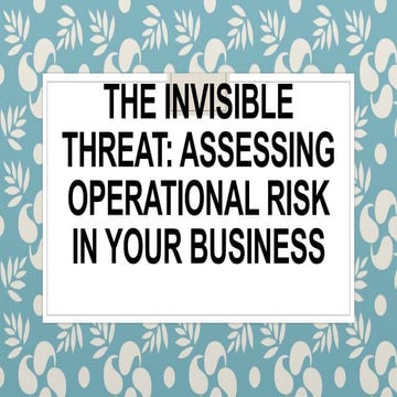 The Art of Effective Risk Assessment in Management Consulting | PPTX