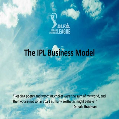 The Business side of IPL