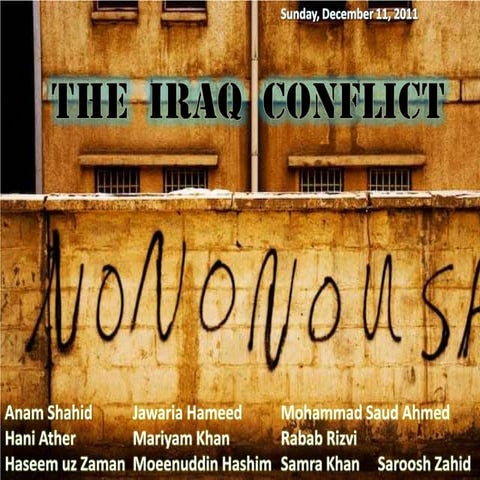 The  Iraq  conflict 