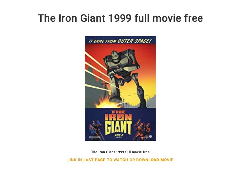The Iron Giant 1999 Full Movie Free