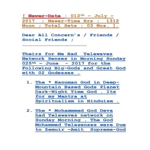 Theirs for me had  telewaves network senses in morning sunday 025th – june   ...