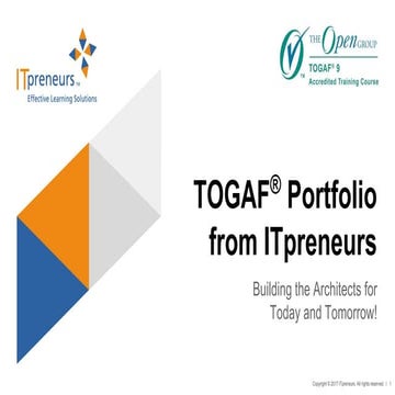 TOGAF Portfolio from ITpreneurs