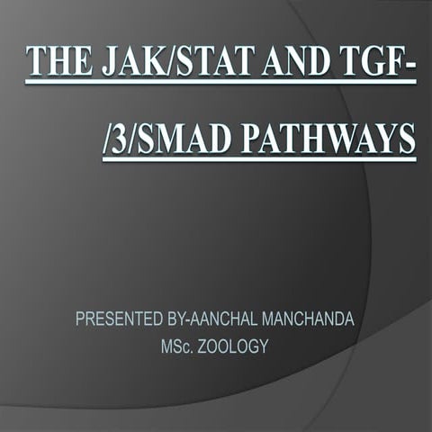 JAK-STAT and TGF-3/SMAD signal transduction pathways