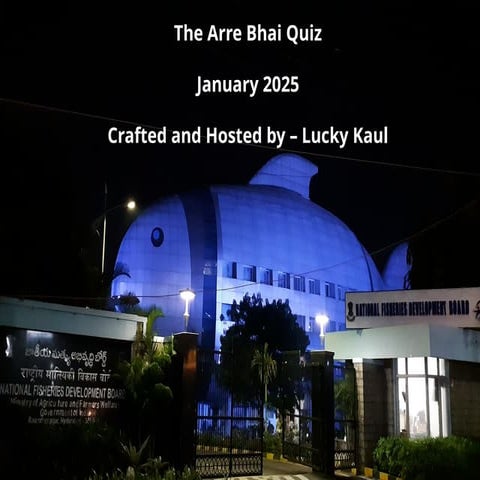 The January 2025 Arre Bhai Quiz at K-Circle