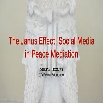The Janus Effect: Social Media in Peace Mediation