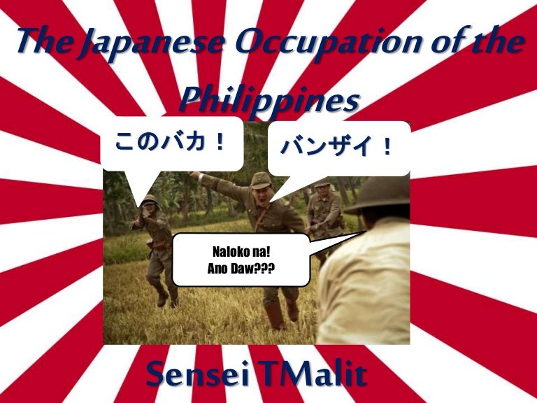 The japanese occupation of the philippines