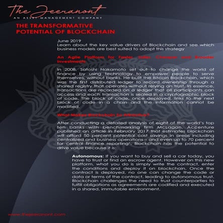 Emerging Technologies : The Jeeranont 