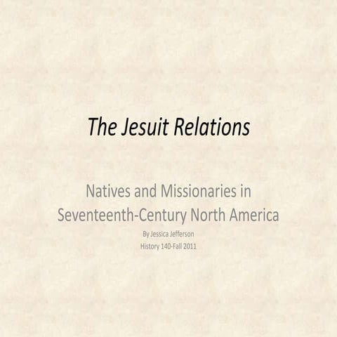 The jesuit relations