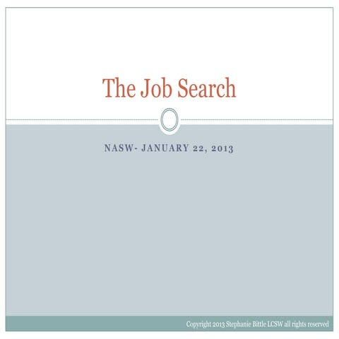 Effective Job Search Using Online Tools | PPTX