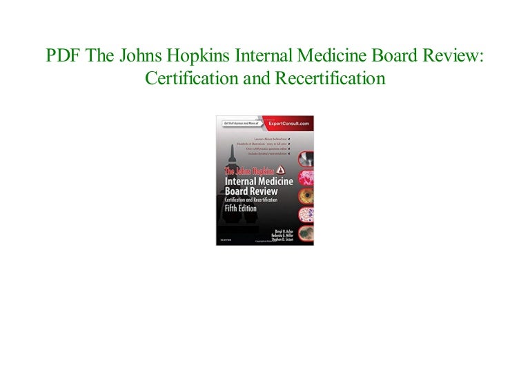 online free The Johns Hopkins Internal Medicine Board Review Certifi…