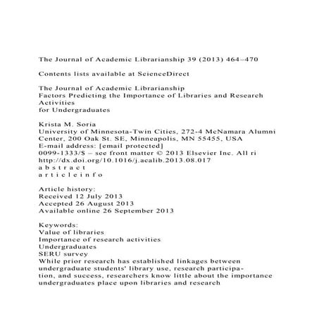The Journal of Academic Librarianship 39 (2013) 464–470Con.docx