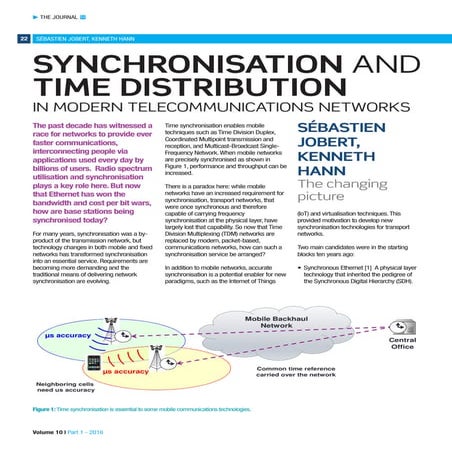 Synchronisation and Time Distribution in Modern Telecommunications Networks