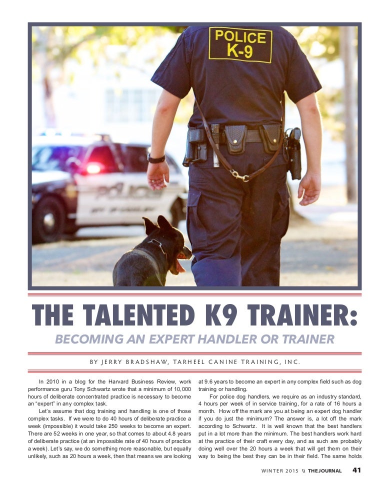 The Talented K9 Trainer