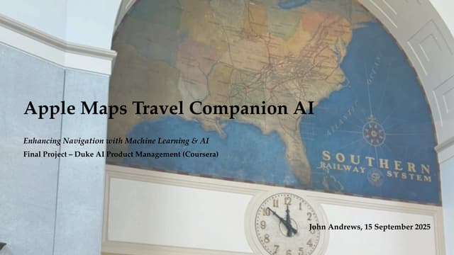 The Journey Is The Reward - Apple Maps Travel Companion