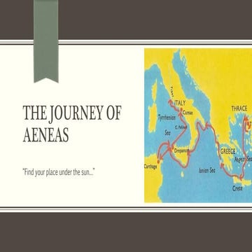 The Journey of Aeneas