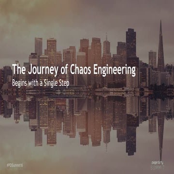 The Journey of Chaos Engineering Begins with a Single Step