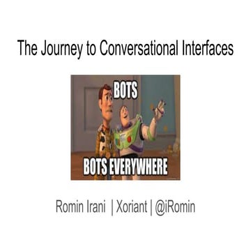 The Journey to conversational interfaces