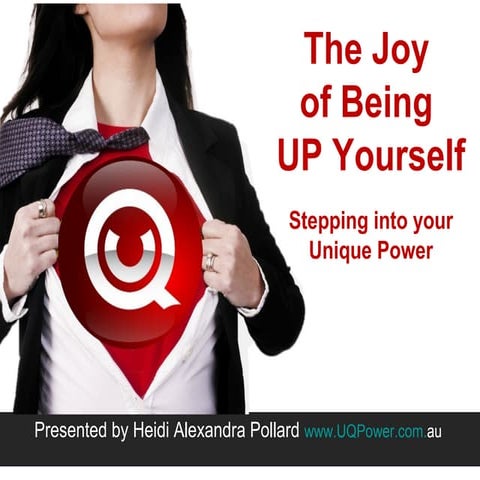The joy of being up yourself   