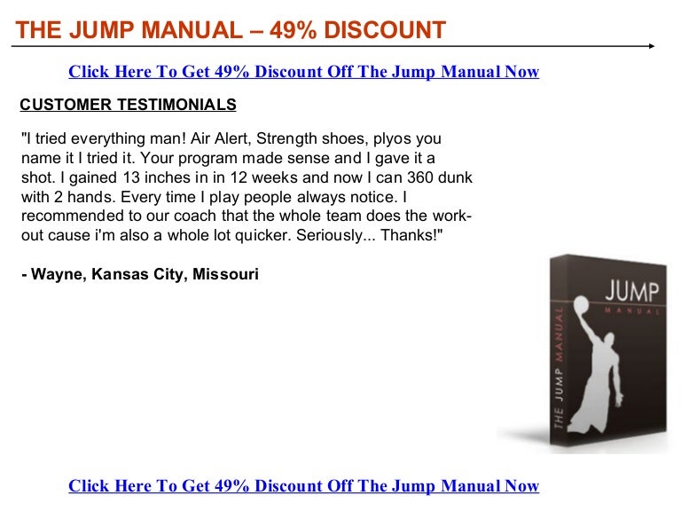 The Jump Manual Discount