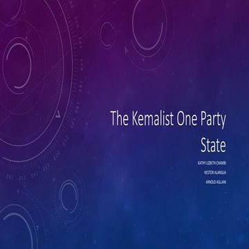 The Kemalist One Party State