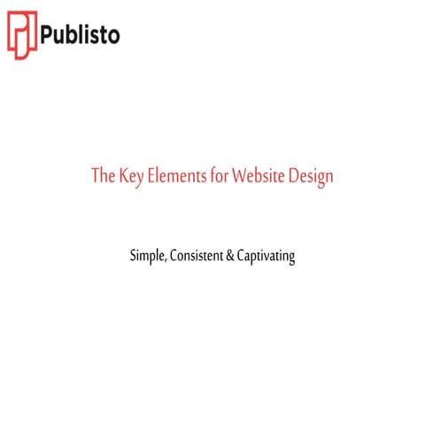 The key elements for website design