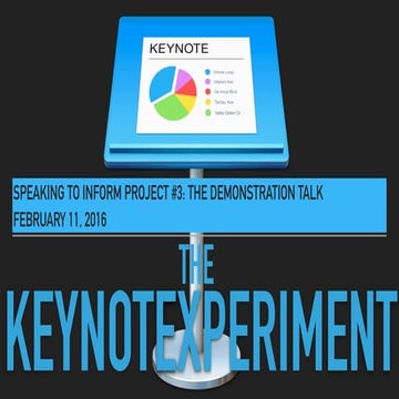 The keynote experiment