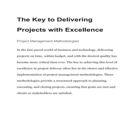 The Key to Delivering Projects with Excellence.pdf