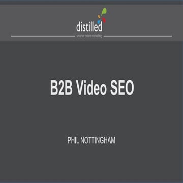 B2B Video SEO