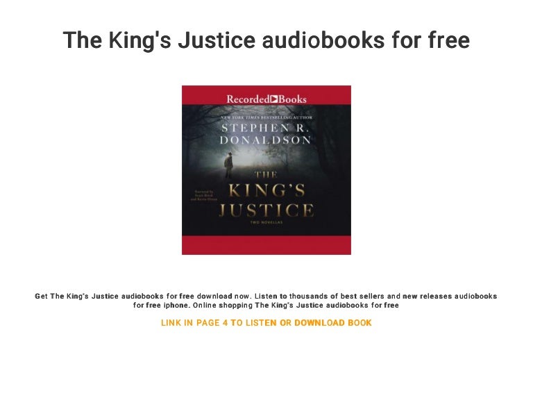 The King S Justice Audiobooks For Free