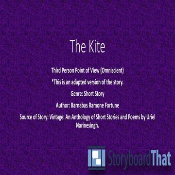 The kite  Third Person POV Omniscient