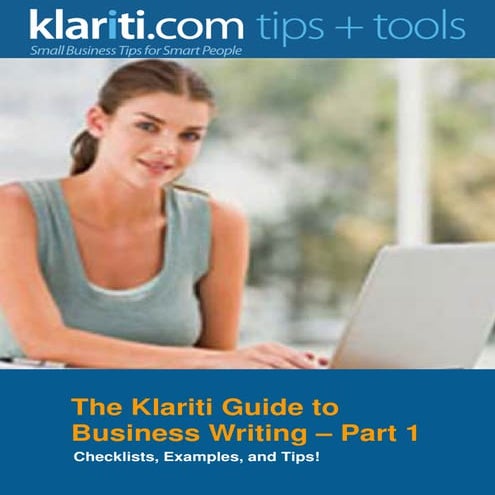 The Klariti Guide to Better Business Writing