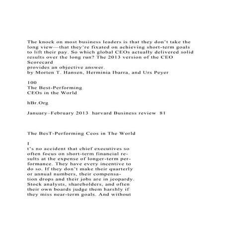 The knock on most business leaders is that they don’t take the.docx