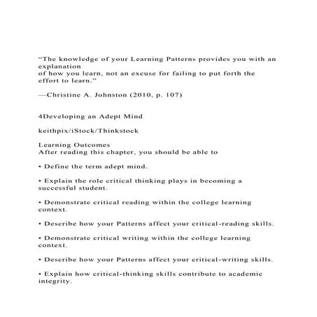 The knowledge of your Learning Patterns provides you with an .docx