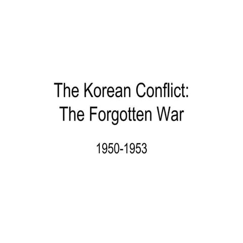The korean conflict2