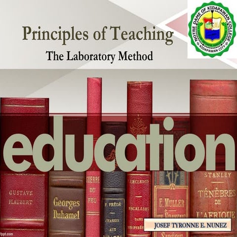 The laboratory method (Principles of Teaching)