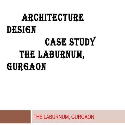 Apartmnet LABURNUM, GURGAON