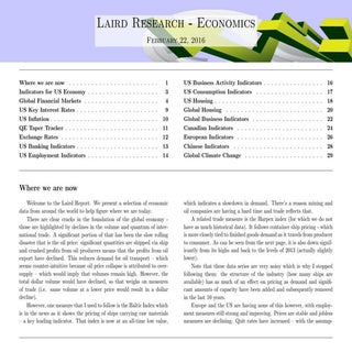 Global Economics Update - February ...