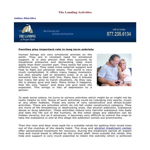 The landing activities