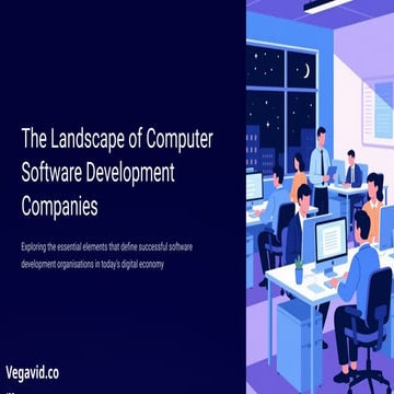 The Landscape of Computer Software Development Companies
