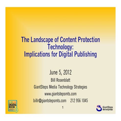 The landscape of content protection technology
