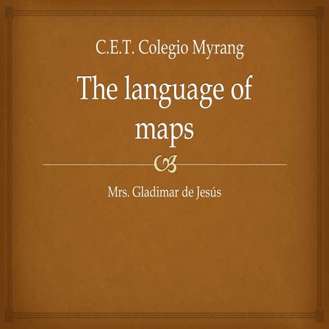 The language of maps PPT
