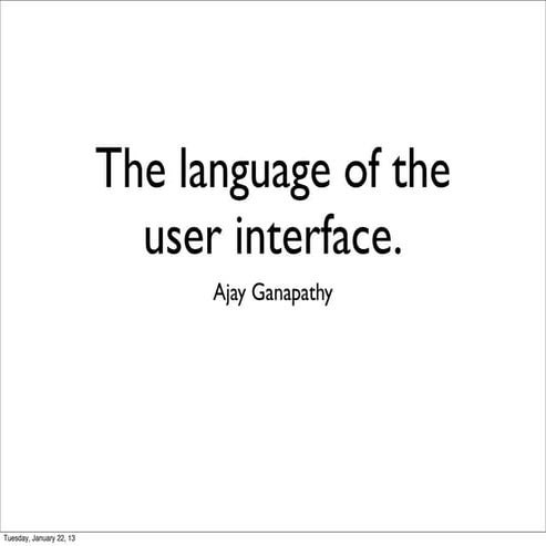 The language of the user interface | PPT