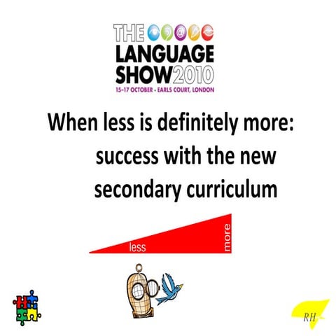 The language show 2010   less is definitely more