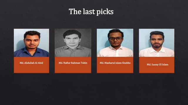 The last picks