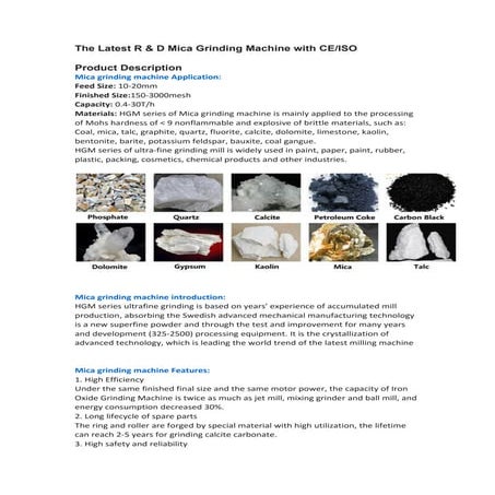 The latest r &amp; d mica grinding machine with ceiso