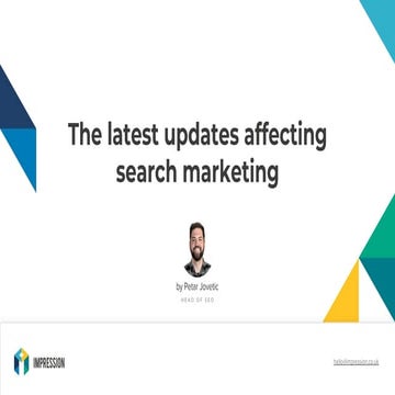 The latest updates affecting search marketing 